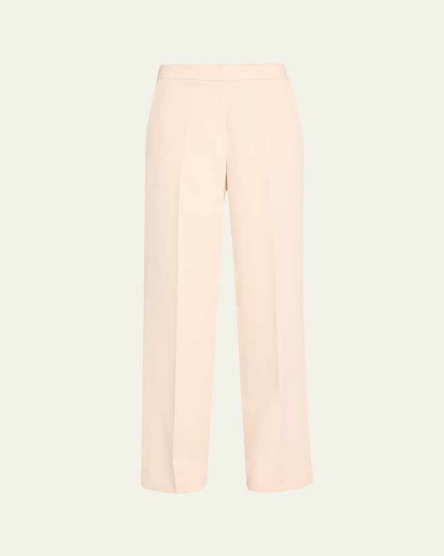 Karla Mid-Rise Straight-Leg Pants